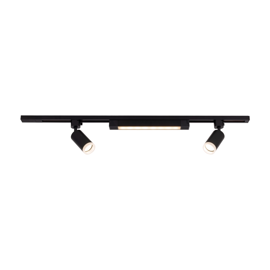 LED Ugradna lampica u TRACER sustavu 2xGU10/10W/230V + LED/20W 1 m crna
