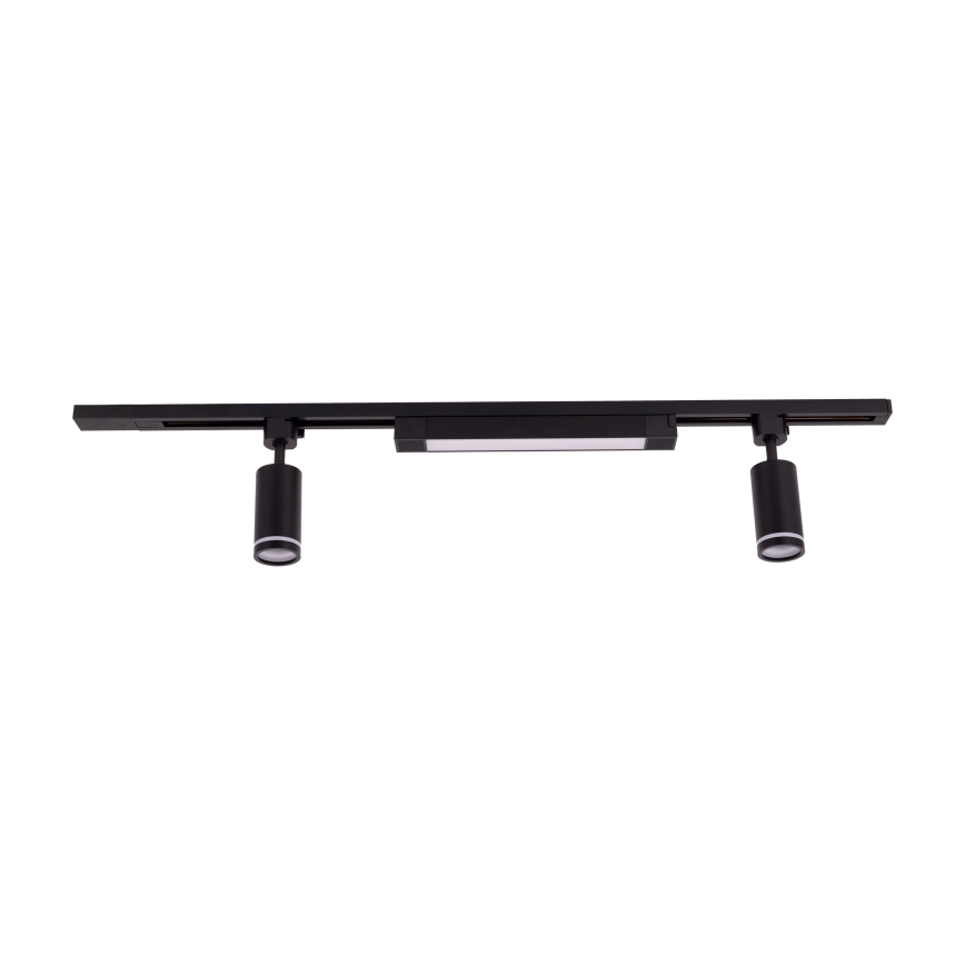 LED Ugradna lampica u TRACER sustavu 2xGU10/10W/230V + LED/20W 1 m crna