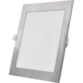 LED ugradna stropna svjetiljka NEXXO LED/18W/230V 3000/3500/4000K srebrna 22,5x22,5 cm