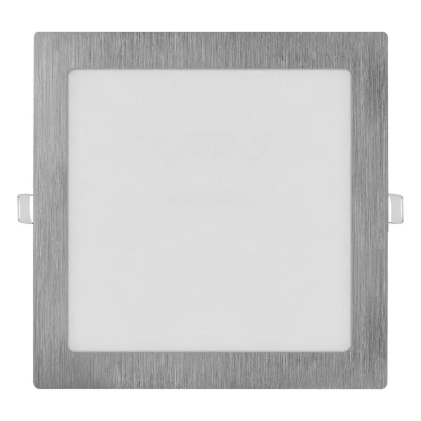 LED ugradna stropna svjetiljka NEXXO LED/18W/230V 3000/3500/4000K srebrna 22,5x22,5 cm