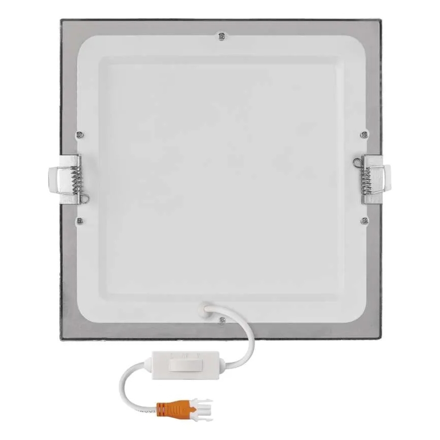 LED ugradna stropna svjetiljka NEXXO LED/18W/230V 3000/3500/4000K srebrna 22,5x22,5 cm