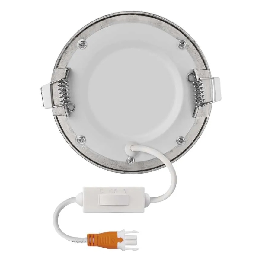 LED ugradna stropna svjetiljka NEXXO LED/7W/230V 3000/3500/4000K srebrna Ø 12 cm