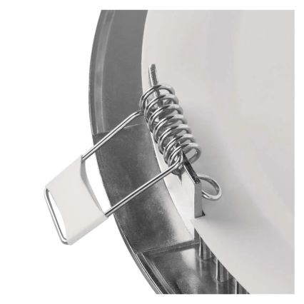 LED ugradna stropna svjetiljka NEXXO LED/7W/230V 3000/3500/4000K srebrna Ø 12 cm