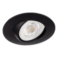 LED ugradna svjetiljka FIZU LED/4W/230V 3000/4000/6500K crna