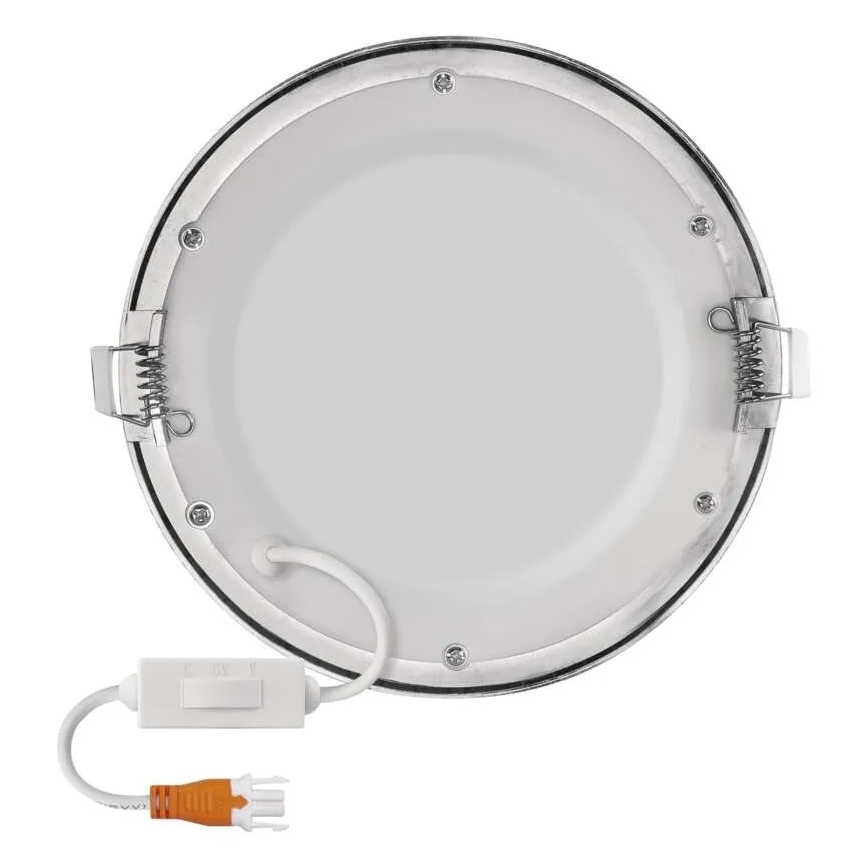 LED ugradna svjetiljka NEXXO LED/12,5W/230V 3000/3500/4000K srebrna, promjer 17 cm
