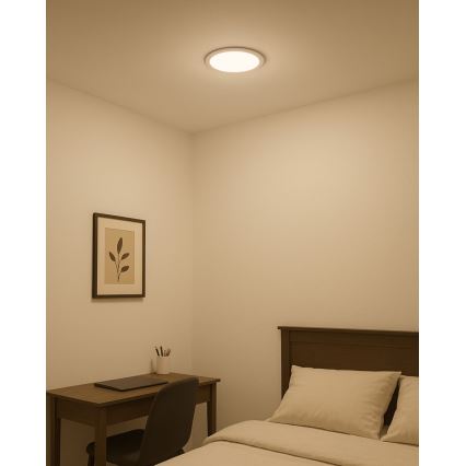LED Ugradna svjetiljka ROUND LED/18W/230V 2700K