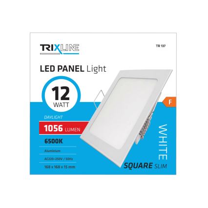 LED Ugradna svjetiljka SQUARE LED/12W/230V 6500K