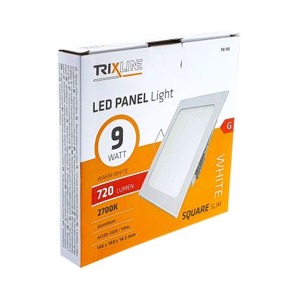LED Ugradna svjetiljka SQUARE LED/9W/230V 2700K