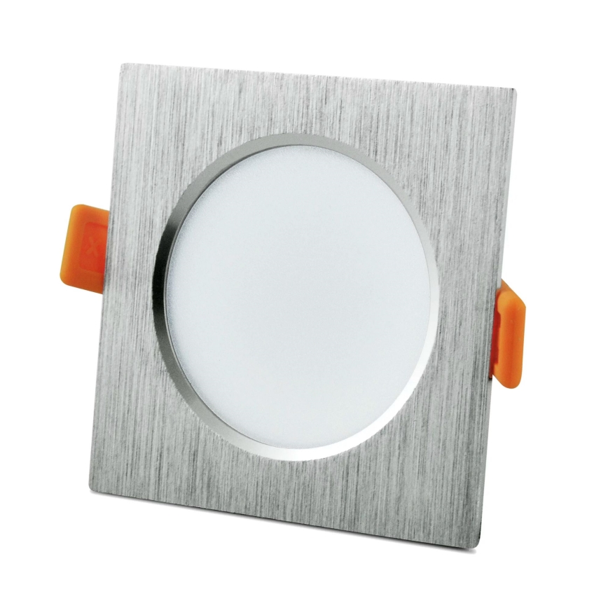 LED Ugradna svjetiljka VENUS LED/7W/230V srebrna uglate