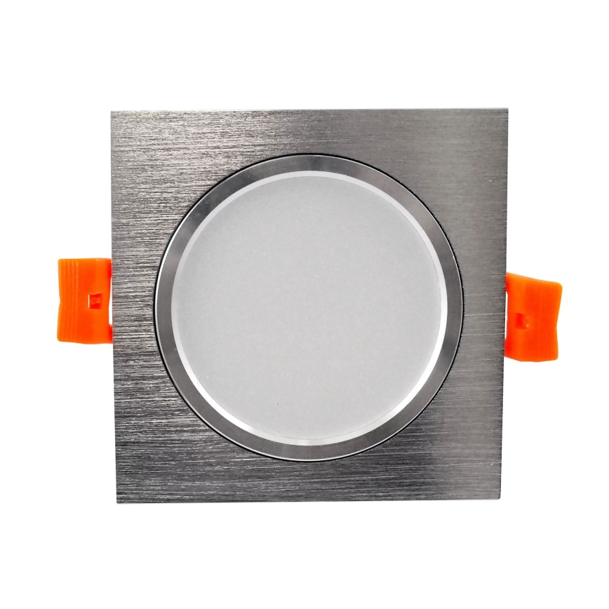 LED Ugradna svjetiljka VENUS LED/7W/230V srebrna uglate