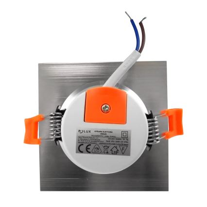 LED Ugradna svjetiljka VENUS LED/7W/230V srebrna uglate