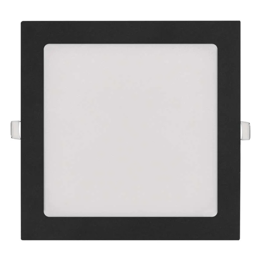 LED ugradno stropno svjetlo NEXXO LED/18W/230V 3000/3500/4000K crno 22,5 x 22,5 cm