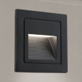 LED Ugrađena svjetiljka LORO LED/2W/230V IP65 crna