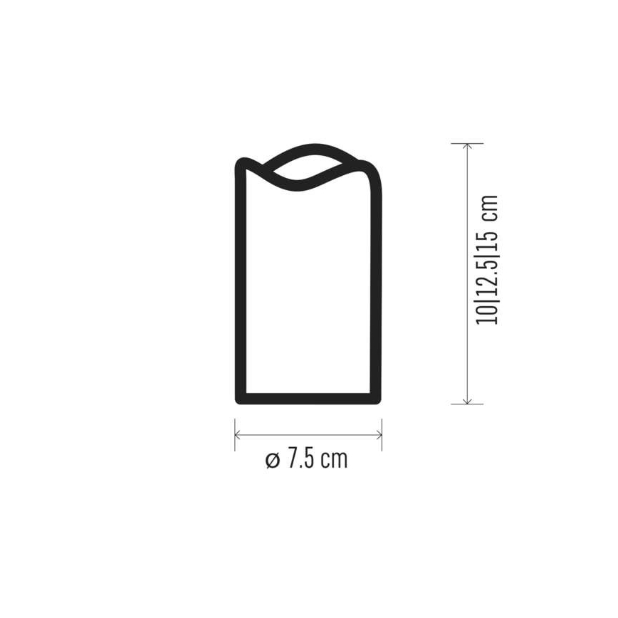 LED Ukrasne svijeće 3xLED/0,06W/3xAAA + daljinski upravljač