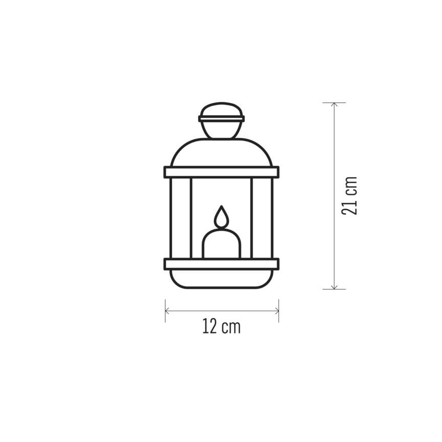 LED Ukrasni fenjer VINTAGE 1xLED/1,5W/3xAA