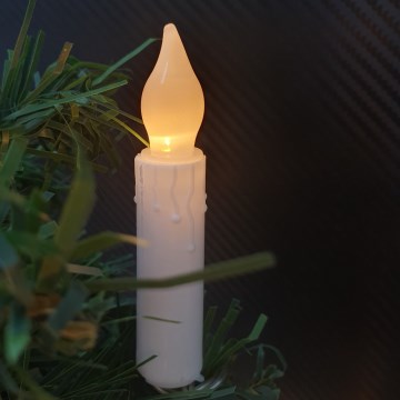 LED ukrasni niz 10xLED/2xAA 1,65 m topla bijela svijećice