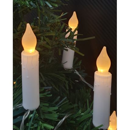 LED ukrasni niz 10xLED/2xAA 1,65 m topla bijela svijećice