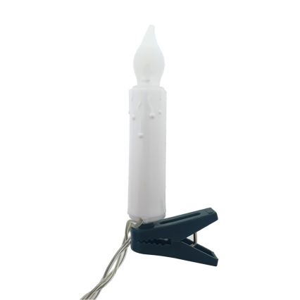 LED ukrasni niz 10xLED/2xAA 1,65 m topla bijela svijećice