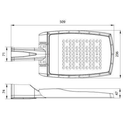 LED Ulična rasvjeta NOVUM PLUS LED/100W/230V IP65