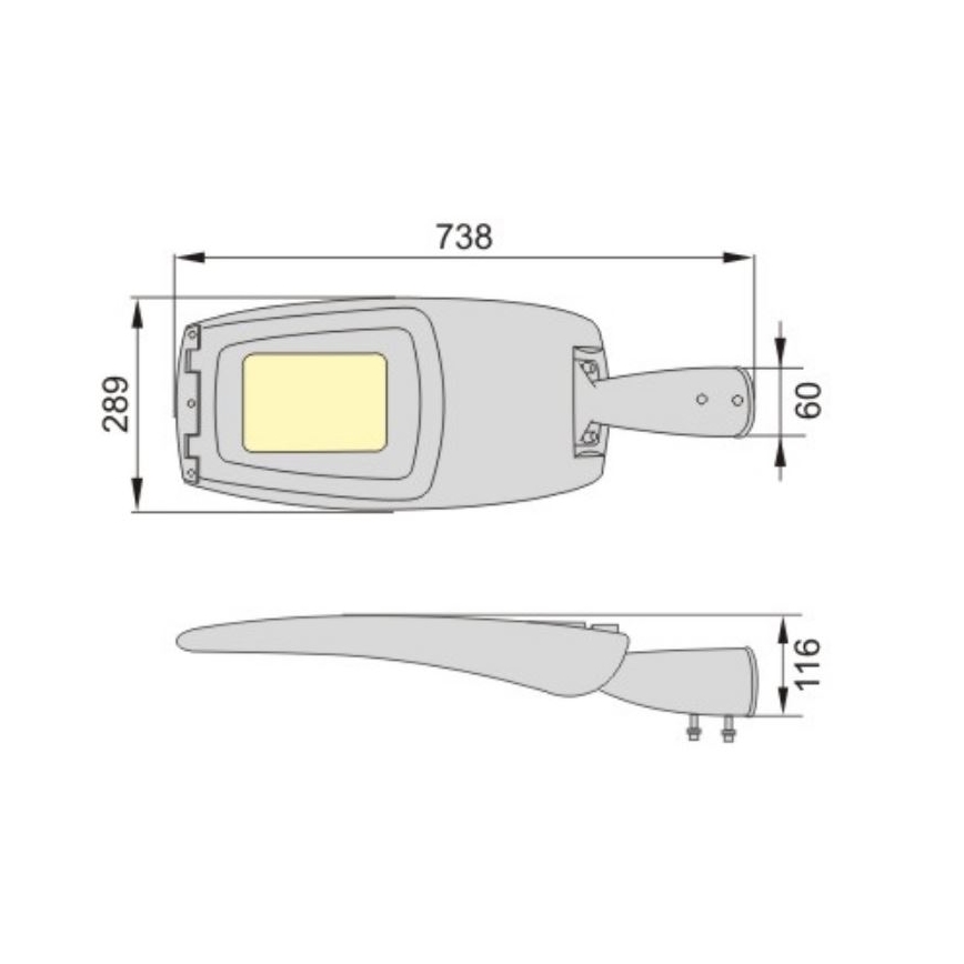 LED Ulična svjetiljka ADQUEN PLUS LED/100W/230V IP66