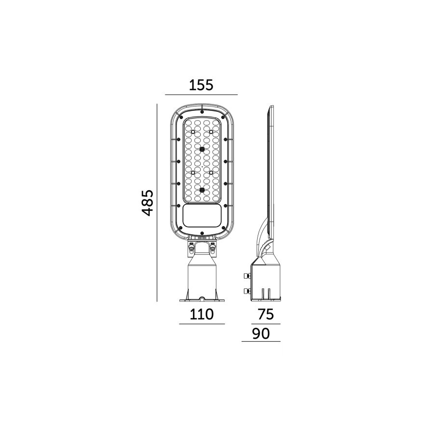 LED ulična svjetiljka BRELUXO LED/100W/230V 4000K IP65