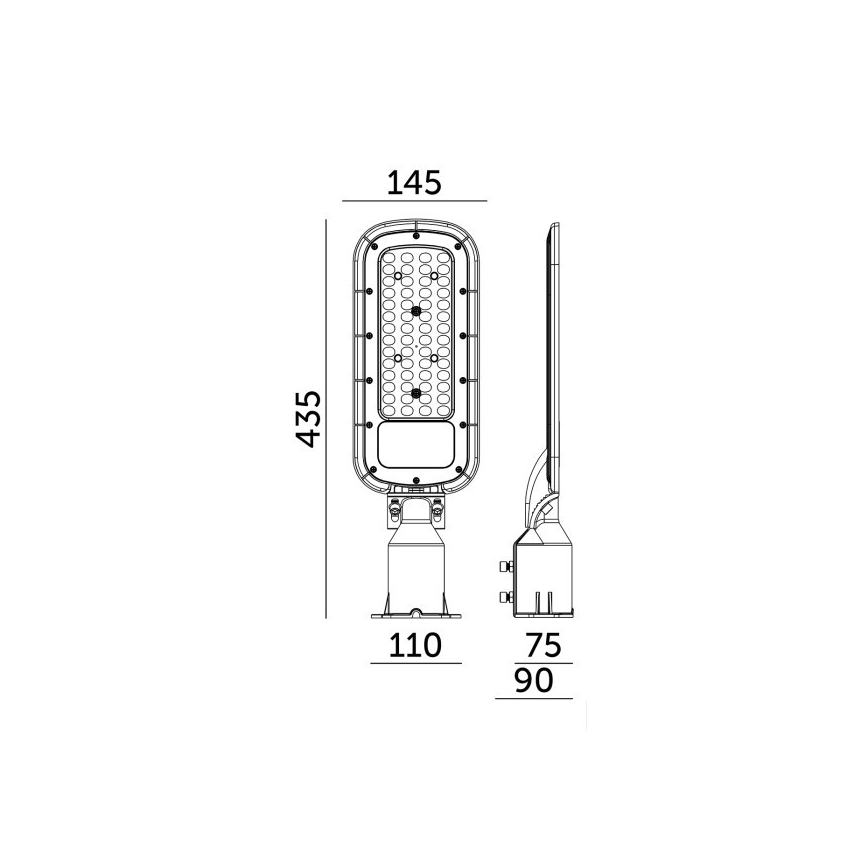 LED ulična svjetiljka BRELUXO LED/50W/230V 4000K IP65