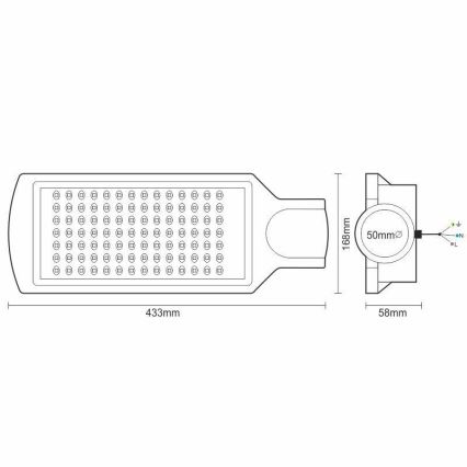 LED Ulična svjetiljka LED/100W/170-400V IP65 4000K