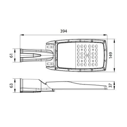 LED Ulična svjetiljka NOVUM PLUS LED/50W/230V IP65