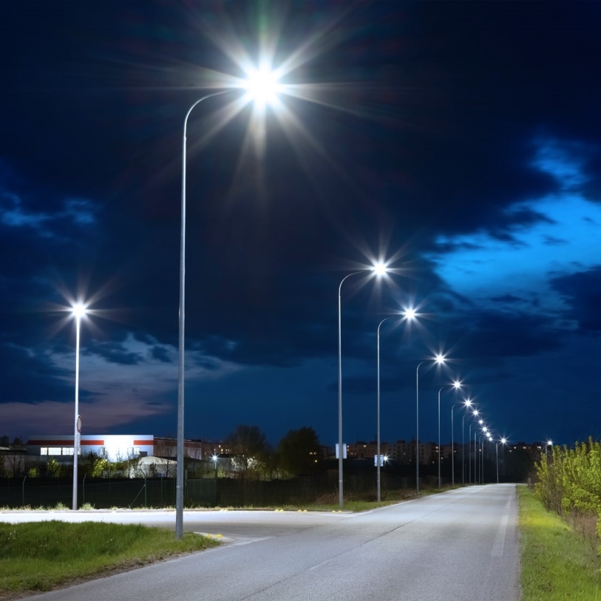 LED ulična svjetiljka s prigušivanjem, senzorom sumraka i solarnim panelom LED/200W/20000 mAh 6500K IP65 siva