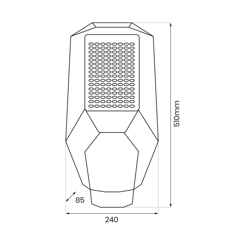 LED ulična svjetiljka s prigušivanjem, senzorom sumraka i solarnim panelom LED/200W/20000 mAh 6500K IP65 siva