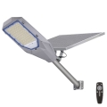 LED ulična svjetiljka s prigušivanjem, senzorom sumraka i solarnim panelom LED/200W/20000 mAh 6500K IP65 siva