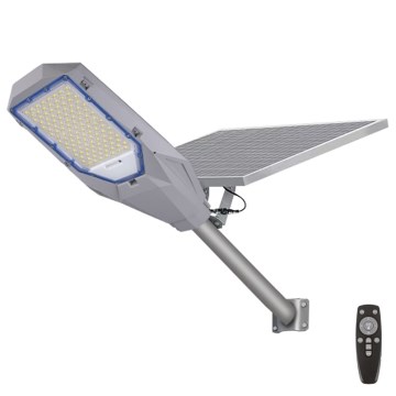 LED ulična svjetiljka s prigušivanjem, senzorom sumraka i solarnim panelom LED/200W/20000 mAh 6500K IP65 siva