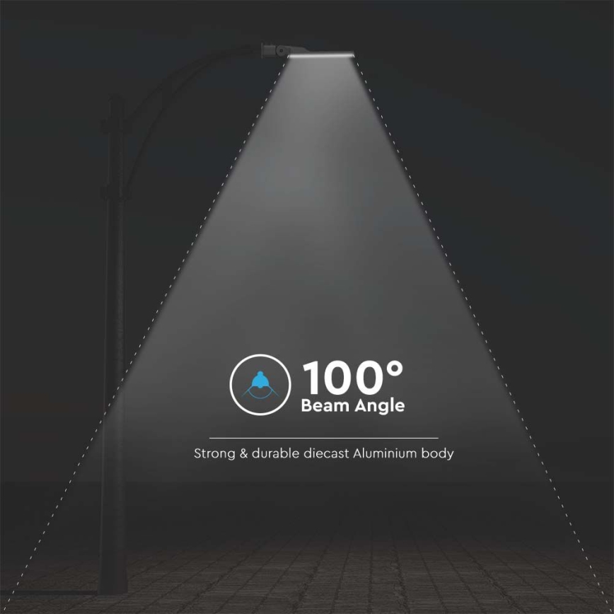 LED Ulična svjetiljka sa senzorom SAMSUNG CHIP LED/50W/230V 6500K IP65