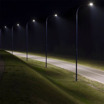 LED Ulična svjetiljka sa senzorom za dan/noć SAMSUNG CHIP LED/100W/230V 4000K IP65 siva