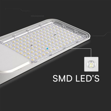 LED Ulična svjetiljka sa senzorom za dan/noć SAMSUNG CHIP LED/100W/230V 4000K IP65 siva