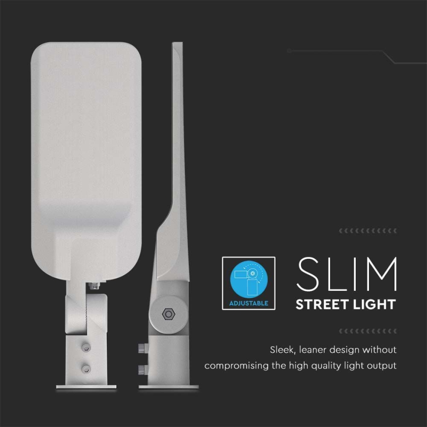 LED Ulična svjetiljka SAMSUNG CHIP LED/100W/230V 4000K IP65 siva