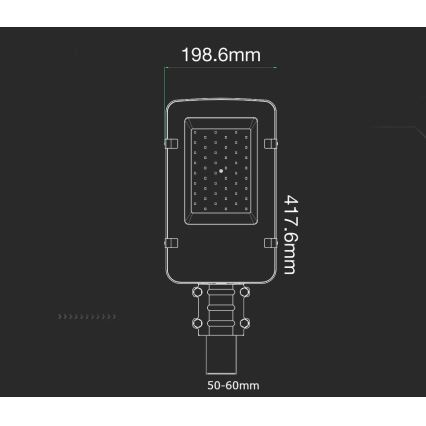 LED Ulična svjetiljka SAMSUNG CHIP LED/30W/230V 4000K IP65