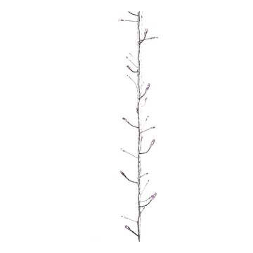 LED Unutarnje božićne lampice NANO 100xLED/3xAA 2,9m ružičasta