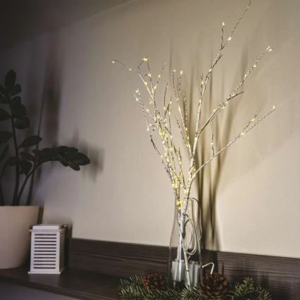 LED vanjska božićna dekoracija 100xLED/3xAA topla bijela IP44