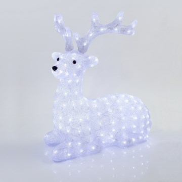 LED Vanjska božićna dekoracija 200xLED/6W/230V IP44 hladno bijela jelen