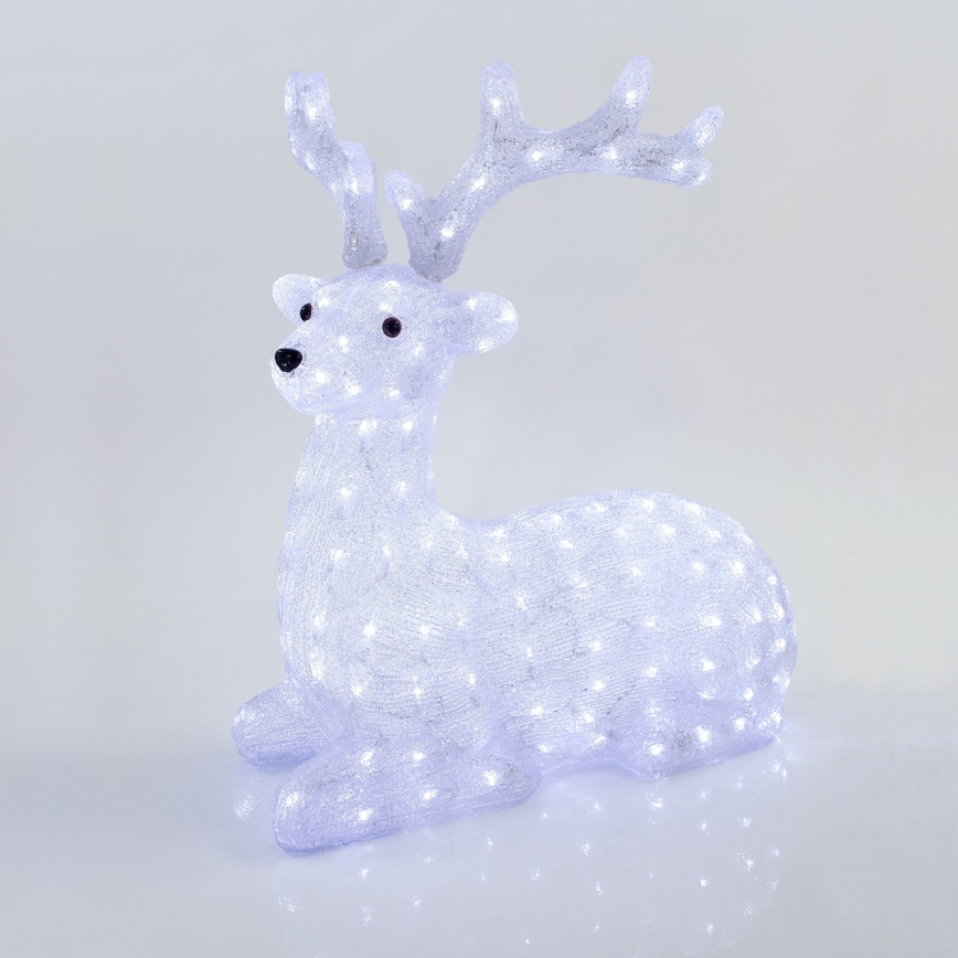 LED Vanjska božićna dekoracija 200xLED/6W/230V IP44 hladno bijela jelen