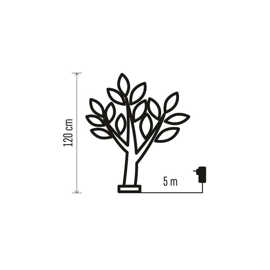 LED Vanjska Božićna dekoracija 48xLED/3,6W/230V IP44