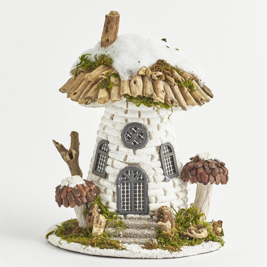 LED vanjska božićna dekoracija 4xLED/2xAA IP44 kućica