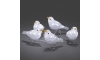 LED Vanjska božićna dekoracija 5x BIRDS 40xLED/230V/24V IP44