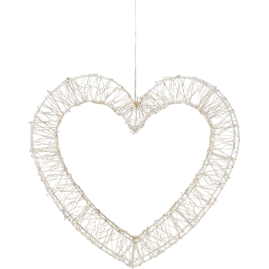 LED vanjska božićna dekoracija 720xLED/6W/230V 46 cm IP44 topla bijela srce/bijela