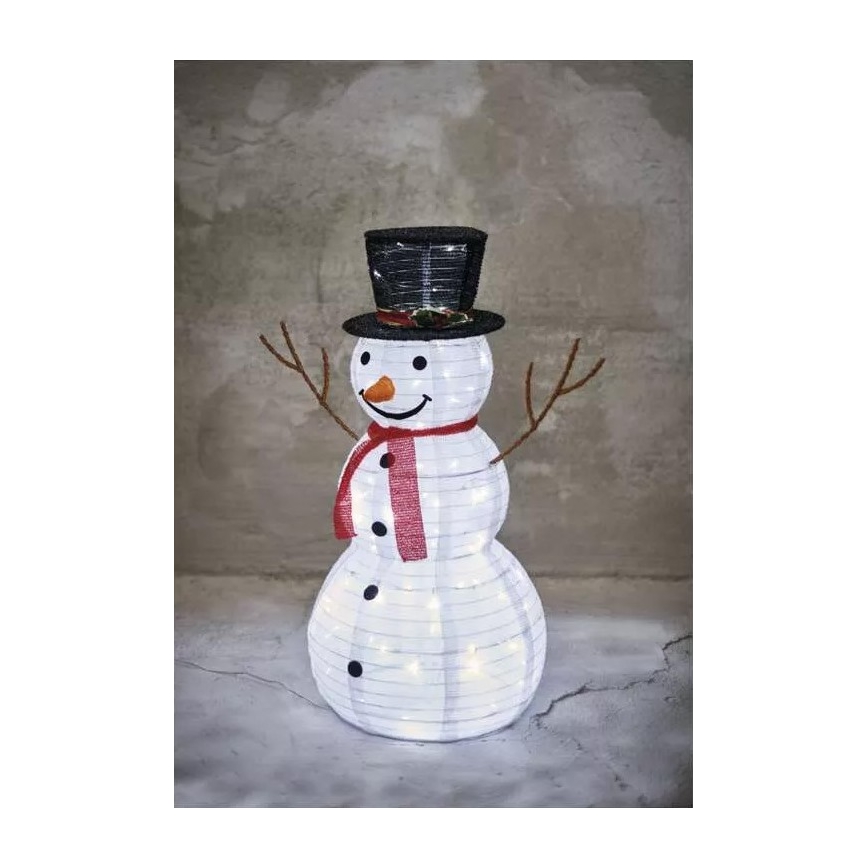 LED vanjska božićna dekoracija 80xLED/2,25W/4,5/230V IP44 90 cm snjegović