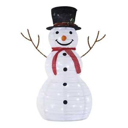 LED vanjska božićna dekoracija 80xLED/2,25W/4,5/230V IP44 90 cm snjegović