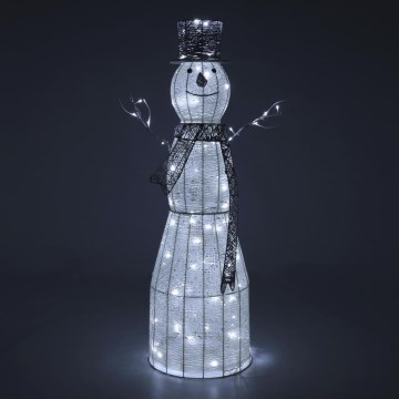 LED Vanjska božićna dekoracija LED/3,6W/230V/hladna bijela 124 cm IP44 snjegović