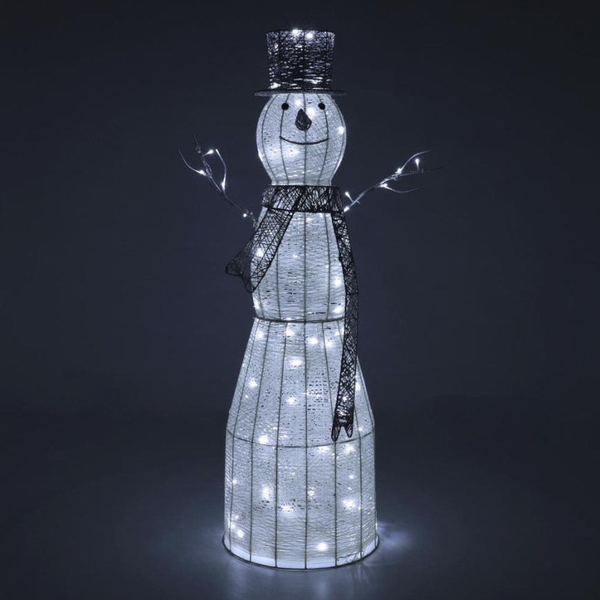 LED Vanjska božićna dekoracija LED/3,6W/230V/hladna bijela 124 cm IP44 snjegović