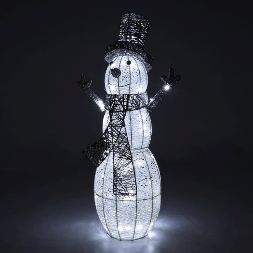 LED Vanjska božićna dekoracija LED/3,6W/230V/hladno bijela 75 cm IP44 snjegović